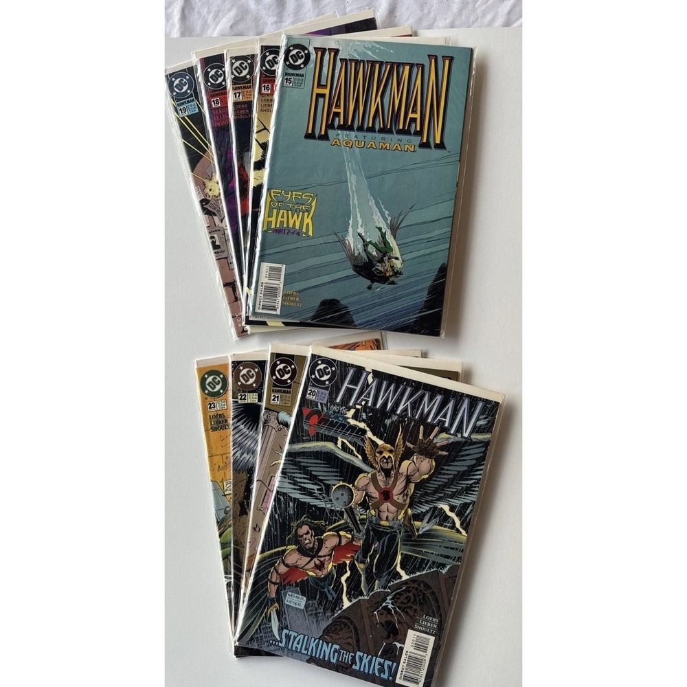 HAWKMAN 1995 Set Of 9 Issues 15-23 DC (D15)